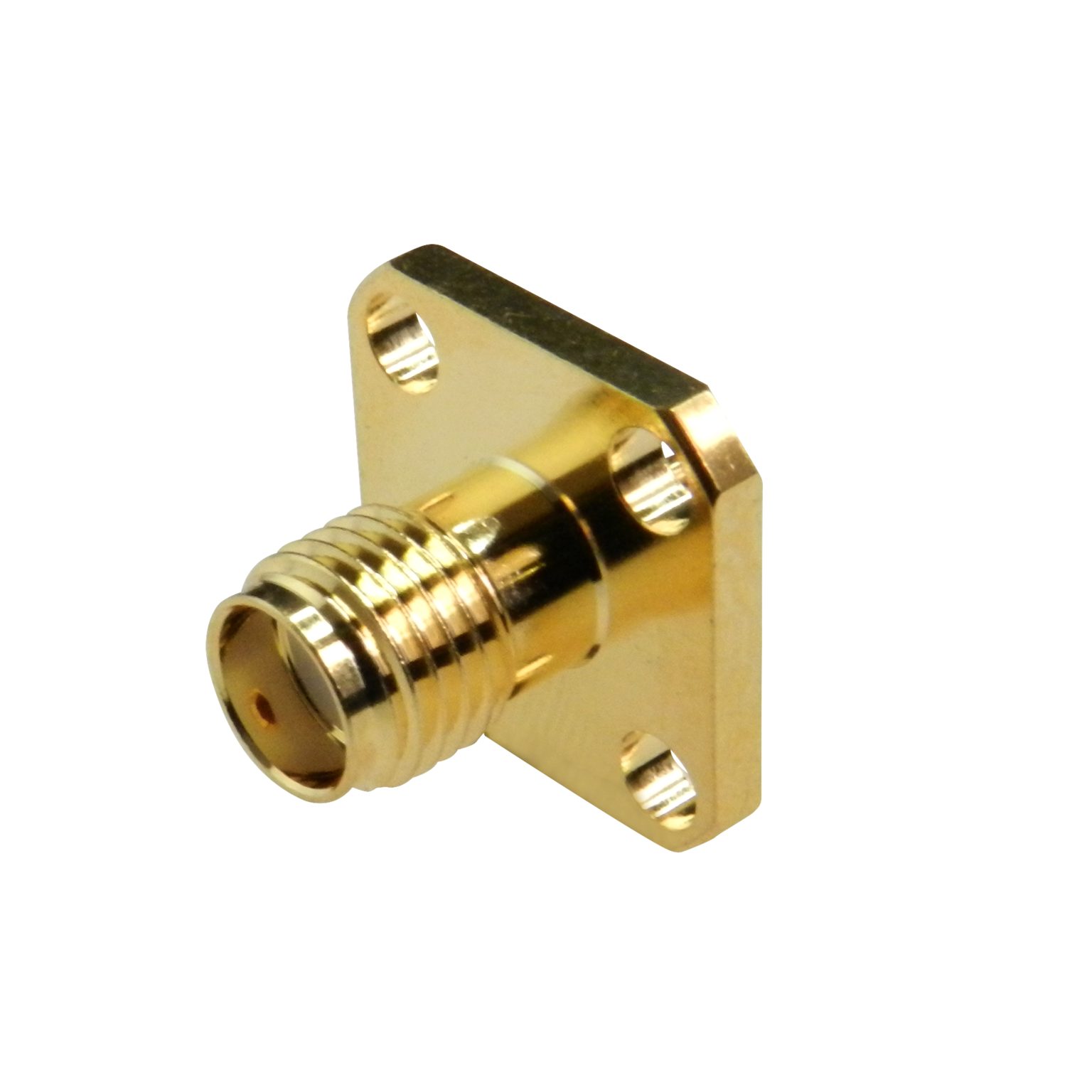 SMA Panel Mount-4 Hole Jack, Solder Type