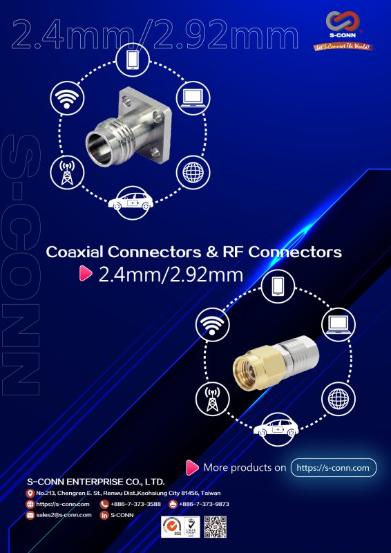 Coaxial Connectors & RF Connectors 2.4mm/2.92mm