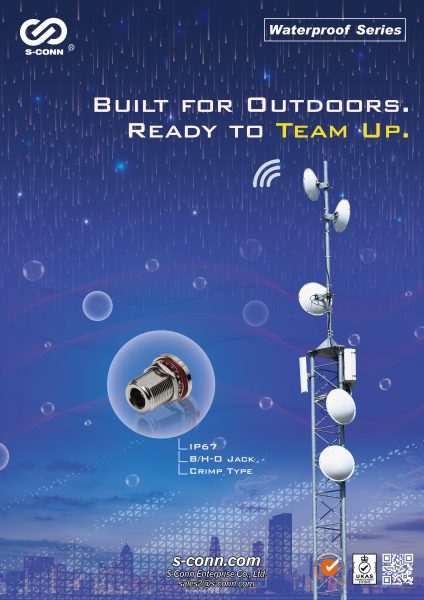 S-CONN " RF-Connector for Wireless " EFlyer - Waterproof Series