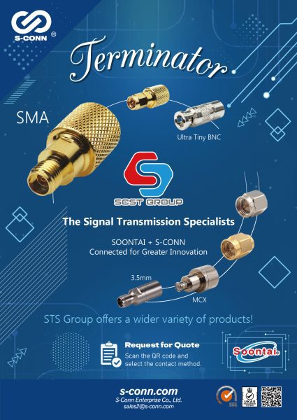 SOONTAI, S-CONN , RF Terminator, 1.0-2.3, 3.5mm, BNC, Ultra Tiny BNC, F, N, SMA, RP SMA and MCX type