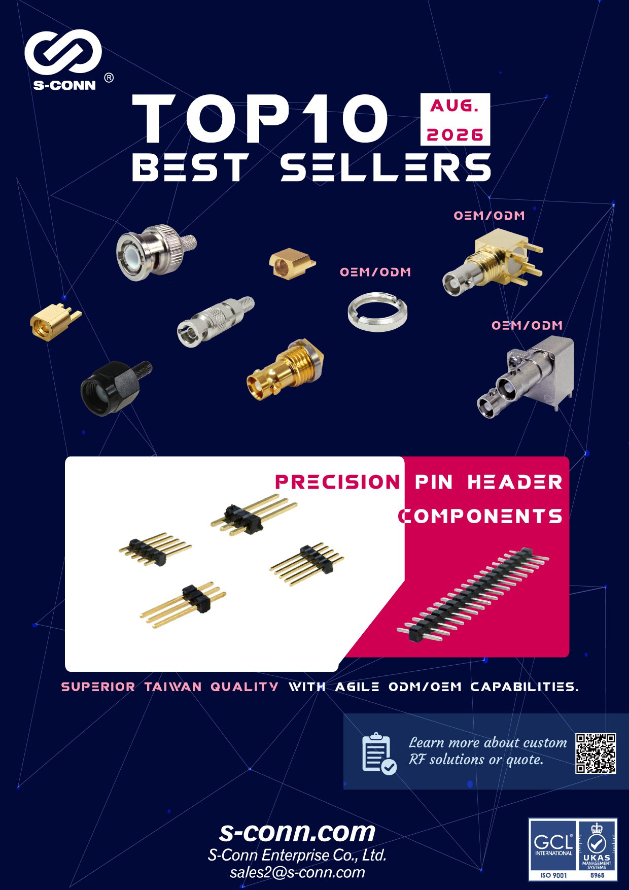 Taiwan RF Manufacturing & Superior Quality | S-Conn August 2026 TOP 10 Best Sellers Revealed